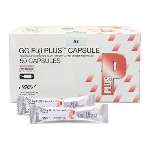 Цемент склоіономерний Fuji Plus, капсули, 50 шт, GC Цемент склоіономерний Fuji Plus, капсули, 50 шт, GC