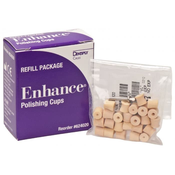 Полірувальні чашечки Enhance, 25 шт. з мандрелем, Dentsply Sirona Полірувальні чашечки Enhance, 25 шт. з мандрелем, Dentsply Sirona