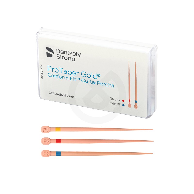 Гуттаперчеві штифти ProTaper Gold, 60 шт., Dentsply Sirona
